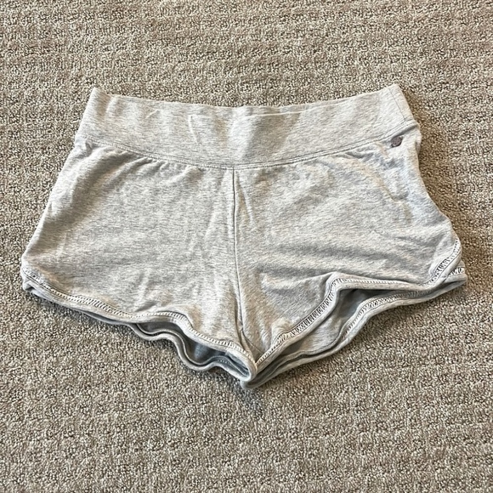 CALIA Gray Athletic Shorts With White Stitching Details